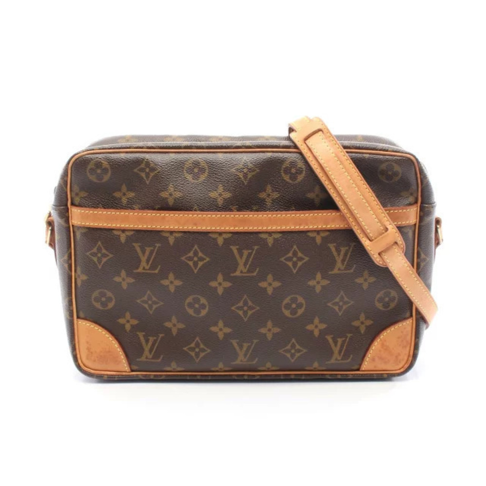 Louis Vuitton Trocadero Shoulder Bag Canvas Leather Monogram Brown